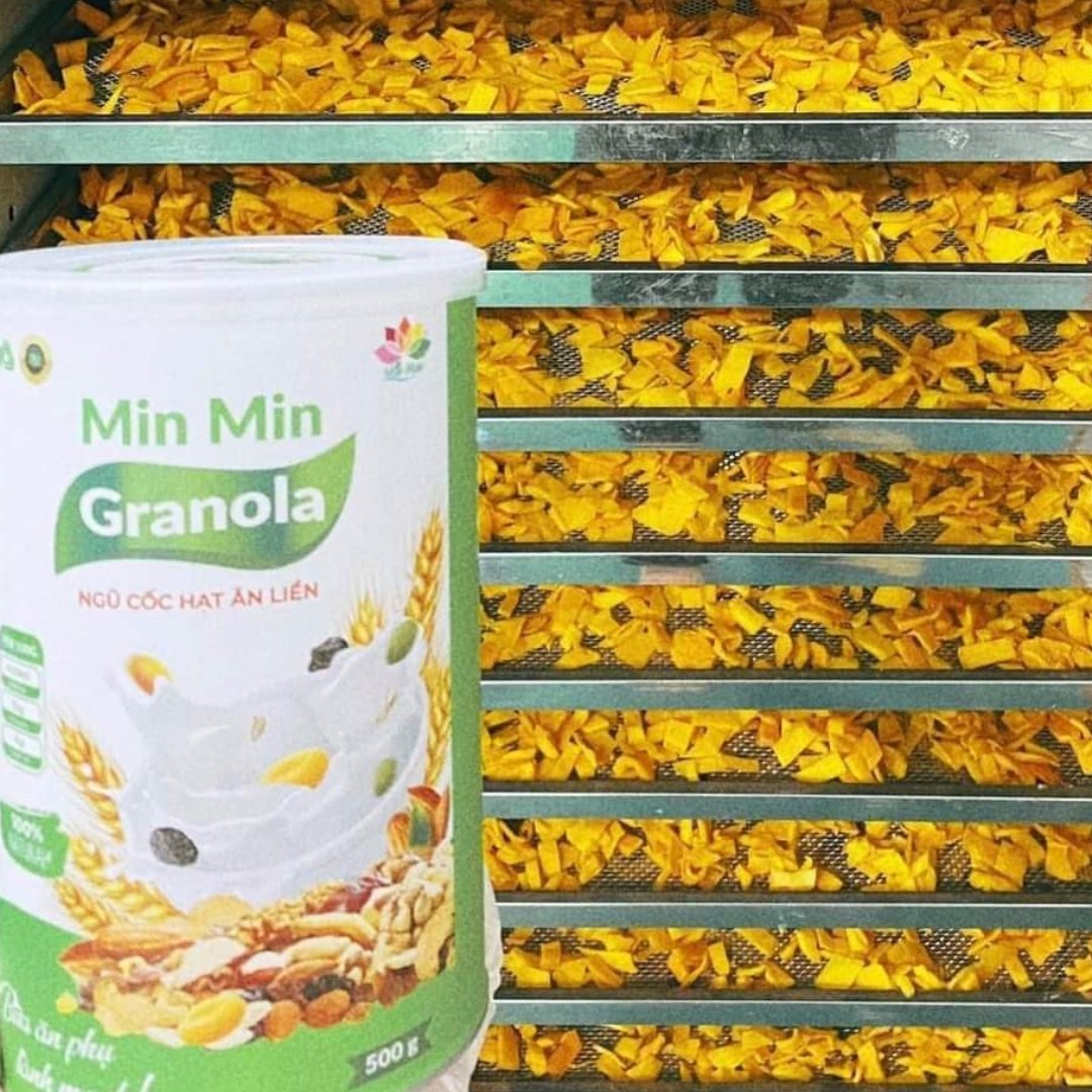 Ngũ Cốc Hạt Min Min Ăn Liền GRANOLA _ Ngũ Cốc Ăn Liền Min Min Vị Truyền Thống _ ngũ cốc mix hoa quả xấy(1 hộp 500Gr)