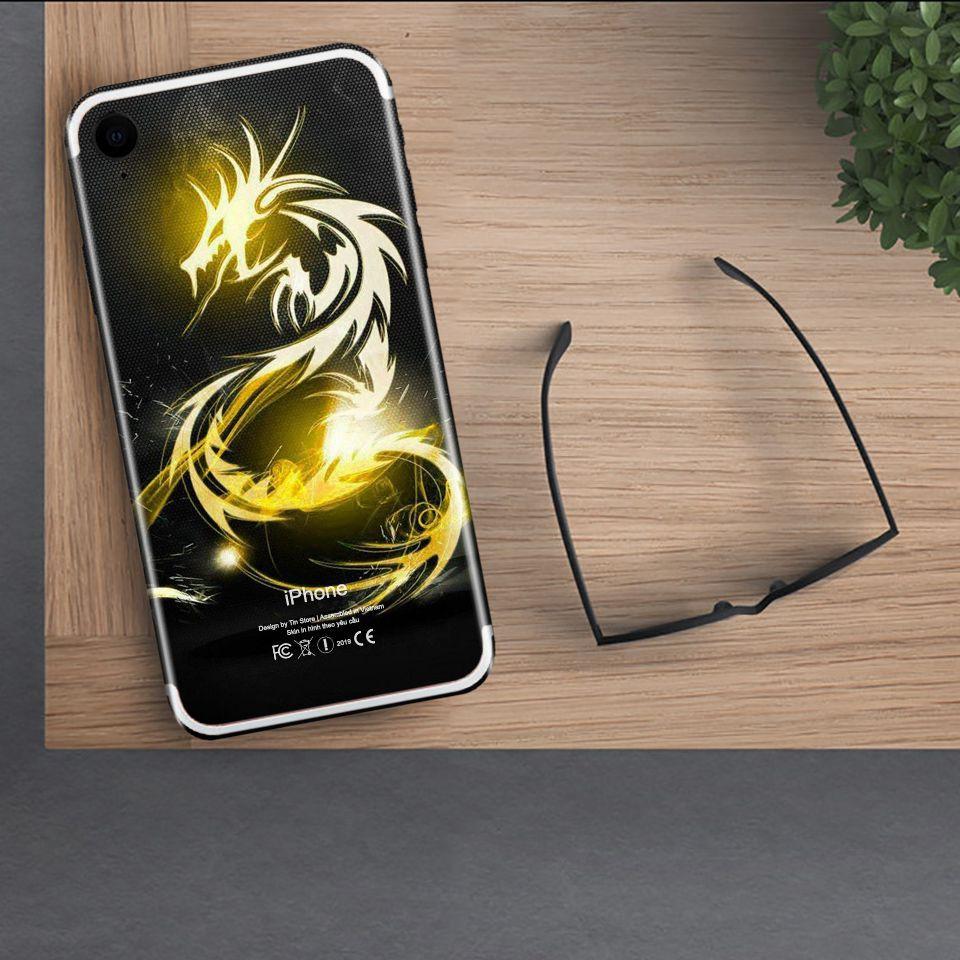 Miếng dán skin cho iPhone hình Rồng Dragon (Mã: dra012