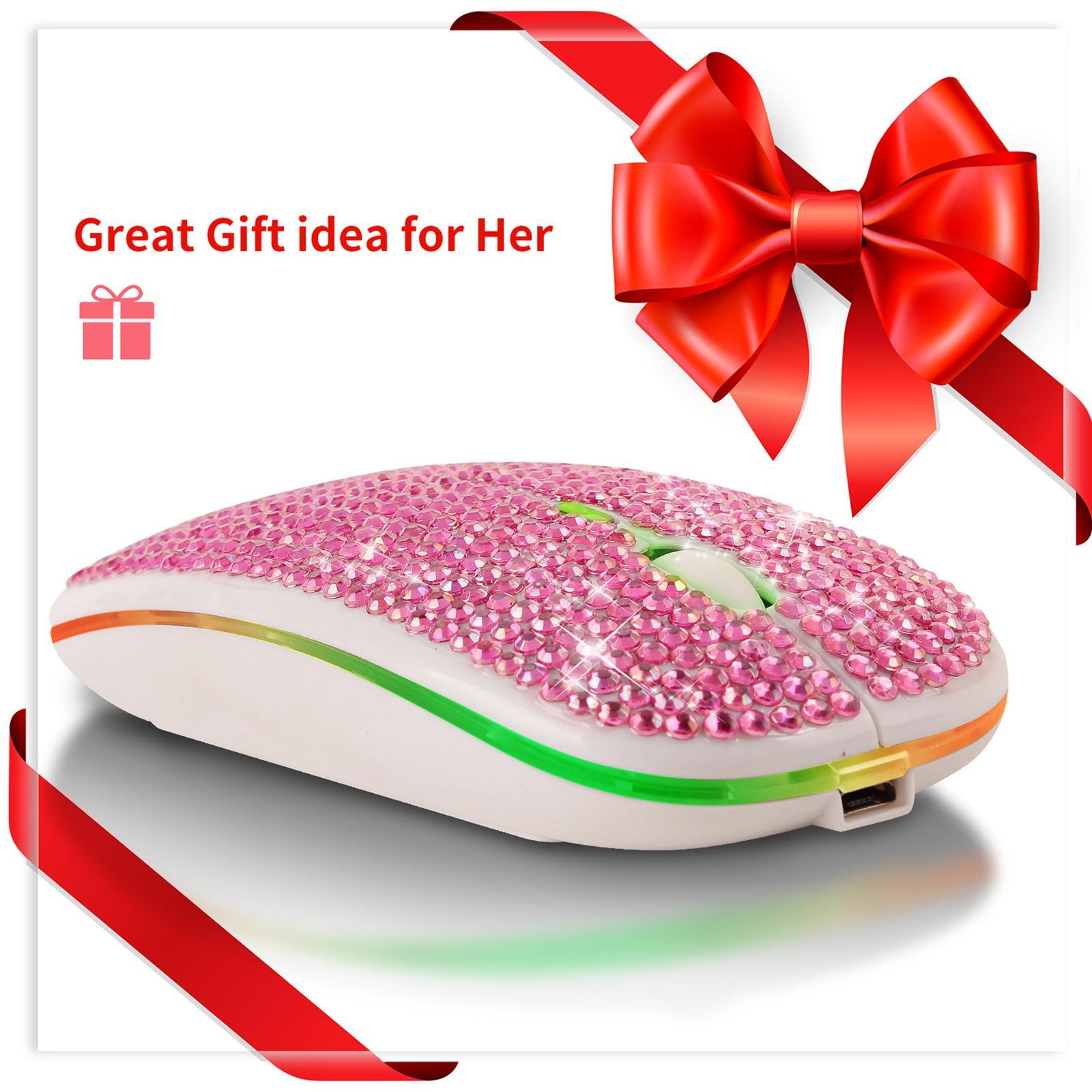 Mouse  5..4G 3 Adjustable DPI Levels  Mouse for PC Tablet - pink