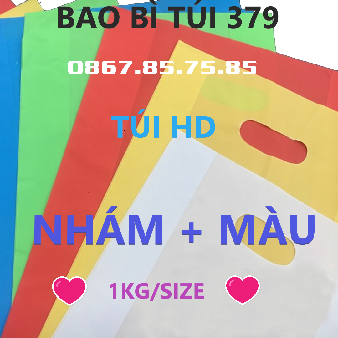 1KG Túi HD màu, đủ size lựa chon