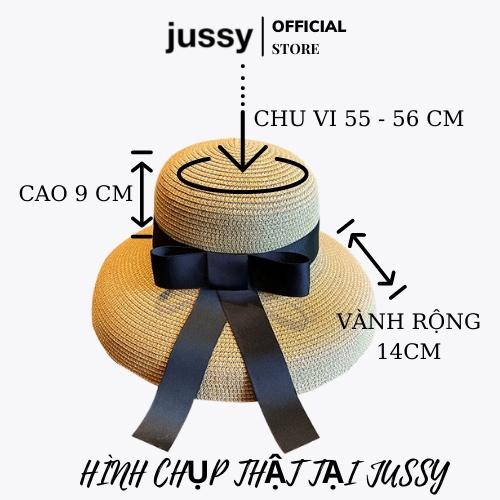 Mũ Cói Chuông Nơ Jussy Fashion Nón Cói Lồng Đèn Hội An Vintage Kiểu Dáng Mũ Rộng Vành Đi Biển (KÈM HỘP ĐỰNG SẢN PHẨM)