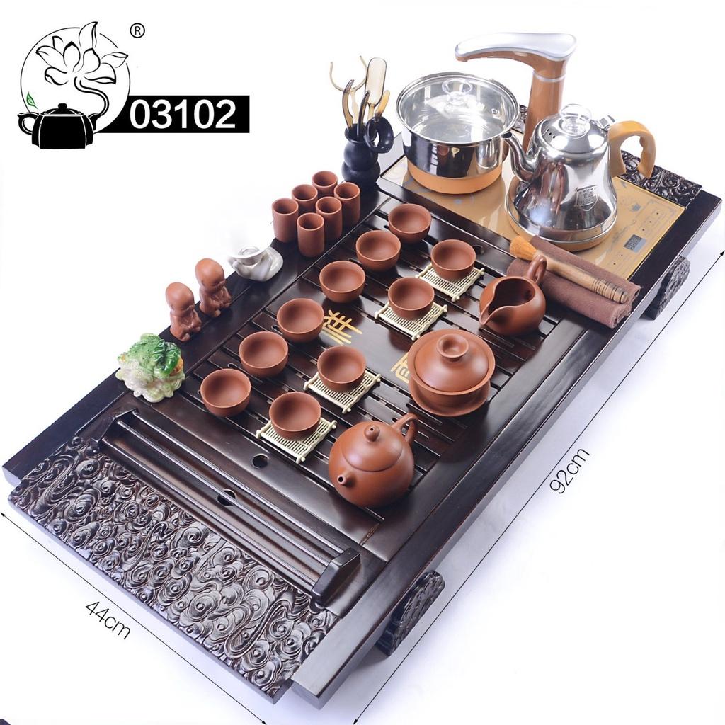 Bàn trà điện mã 031 gỗ sồi - bàn trà điện thông minh đa năng - bảo hành 12 tháng - làm quà tặng, quà biếu lịch sự, sang trọng, ý nghĩa