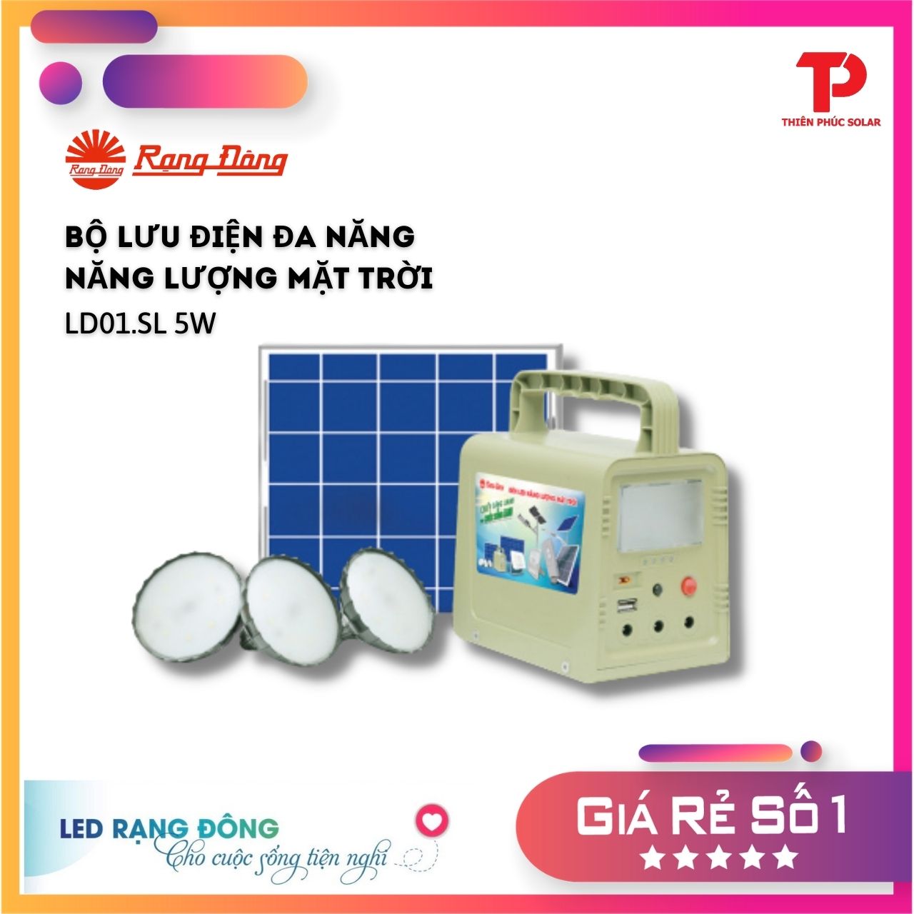 Bộ lưu điện đa năng Chính Hãng Rạng Đông LD01.SL 5W