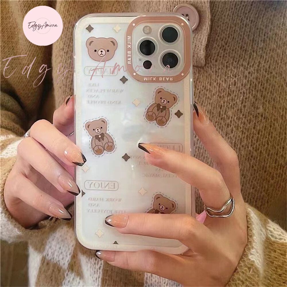 Ốp lưng Iphone chống sốc in hình gấu dành cho Iphone 11 / Phone 11 Pro / Iphone 11 Pro Max / Iphone 12 / Iphone 12 Pro / Iphone 12 Pro Max / Iphone 13 / Iphone 13 Pro / IPhone 13 Pro Max / Iphone 14/ Iphone 14 Pro / Iphone 14 Pro Max