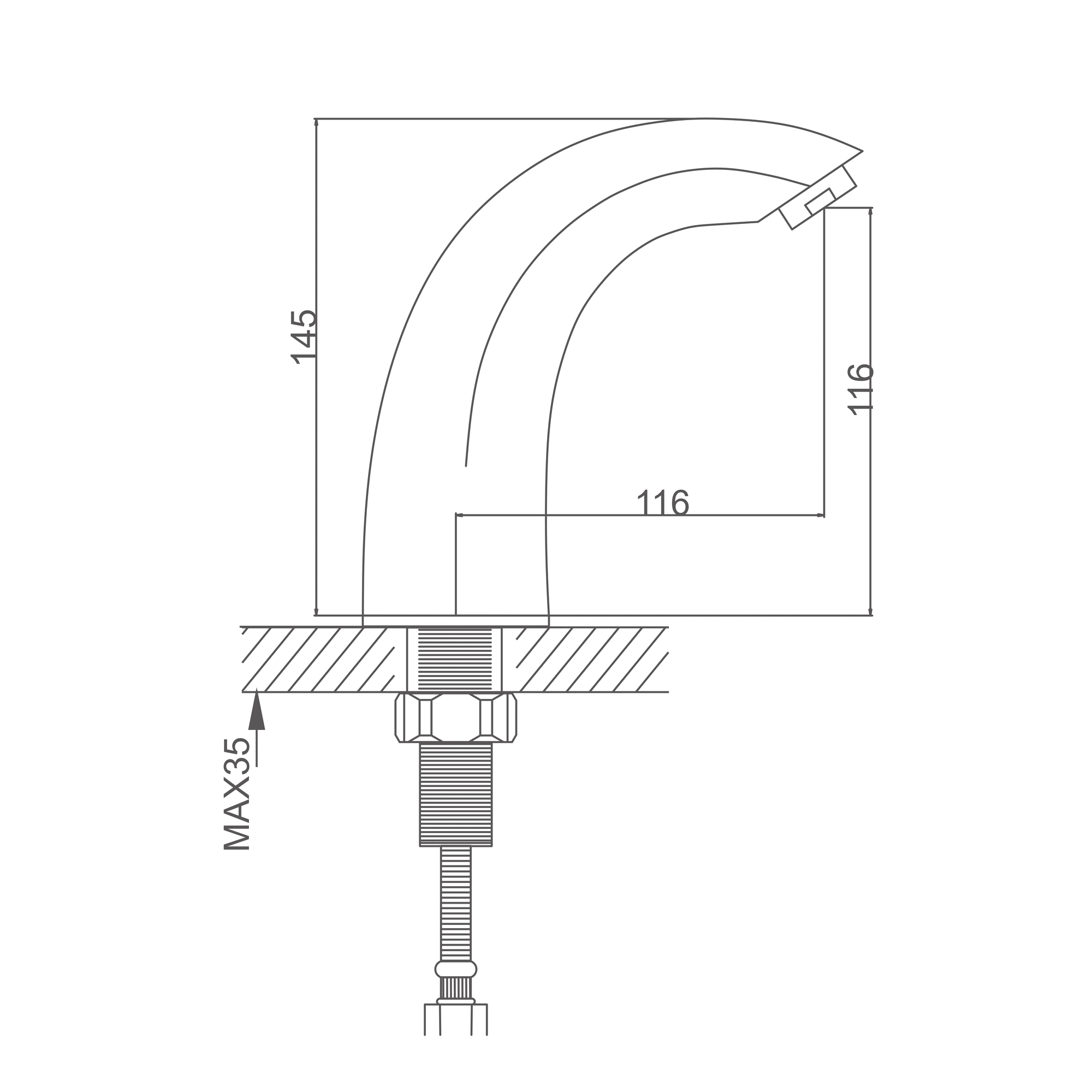 Vòi lavabo cảm biến Gappo G517