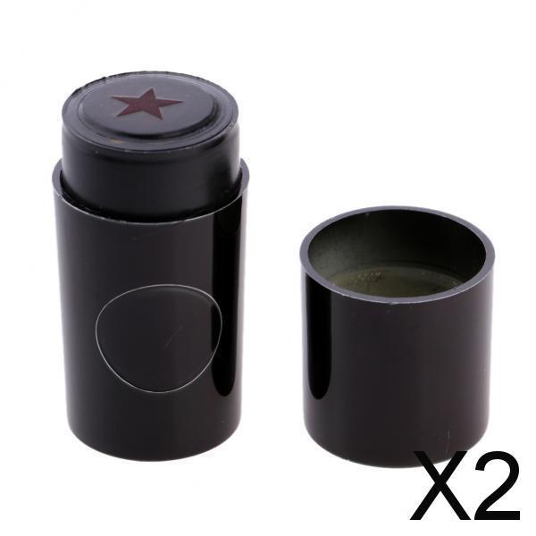 2xColorfast Golf Ball Stamp Stamper Marker Impression Seal Golfer Gift Star
