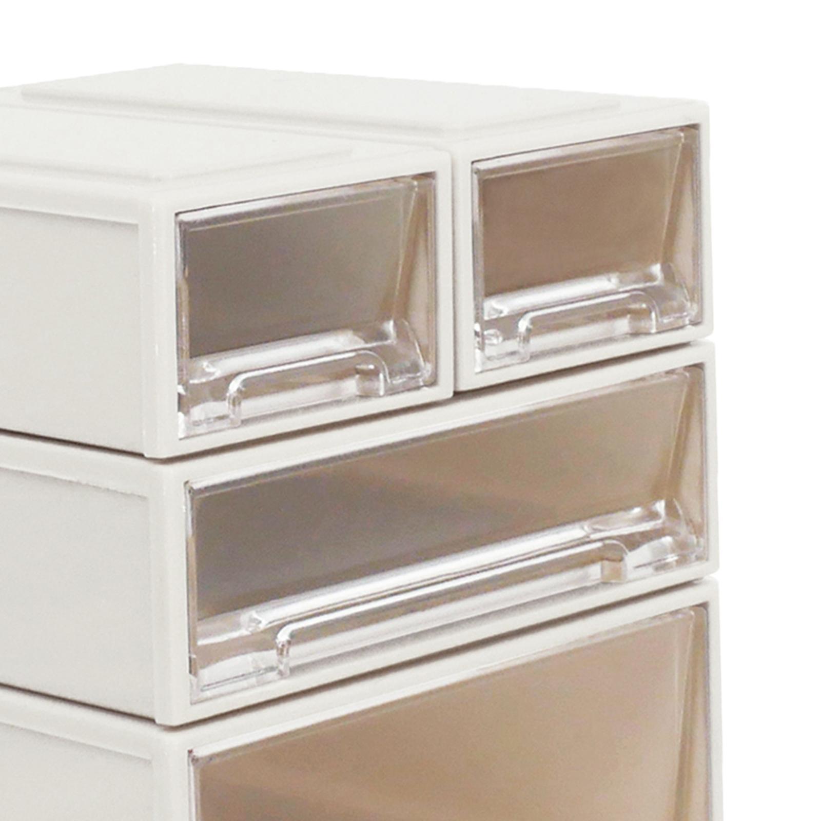 4Pcs 1:6 Scale Dollhouse Drawer Storage Box Scene Mini Decoration