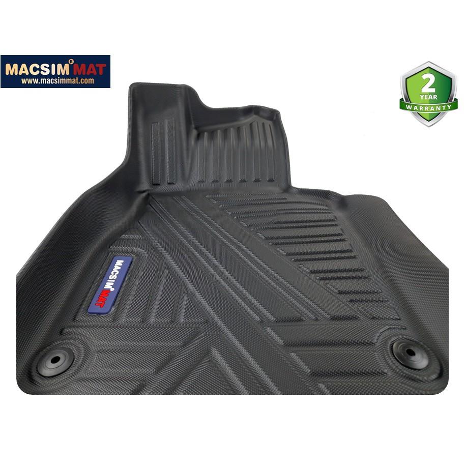 Thảm lót sàn xe ô tô Mercedes S 2021+ qd Nhãn hiệu Macsim chất liệu nhựa TPV cao cấp màu đen