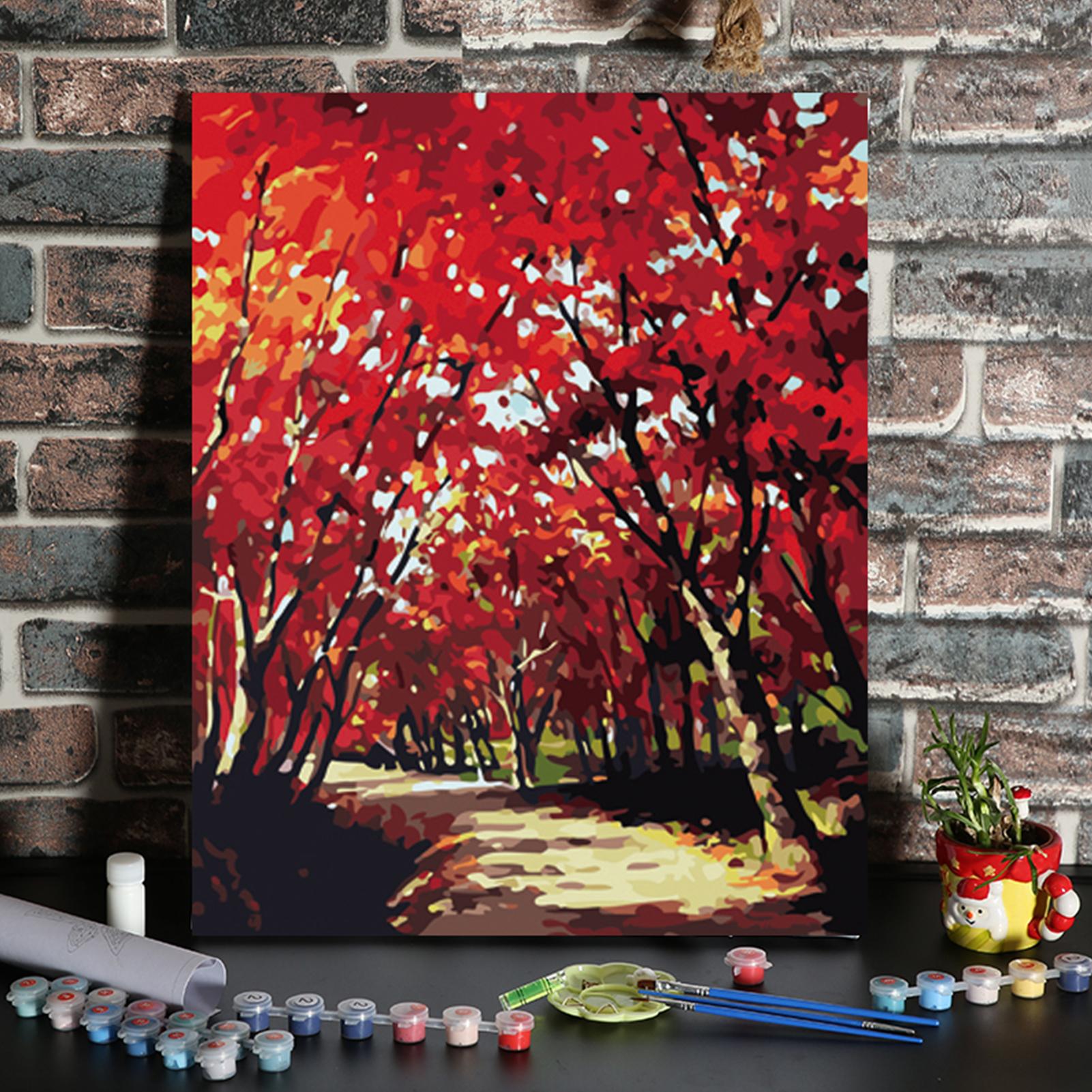 Tranh sơn dầu tự làm 16 x 20 inch trên Canvas cho người lớn, trẻ em
