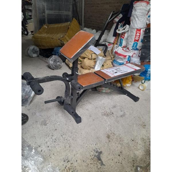 Ghế tập tạ Hoàng Đức Sport 1605 điều chỉnh độ dốc kèm đôi găng tập tạ xuki