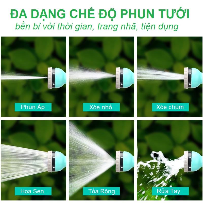 Bộ cuộn ống tưới, Bộ khung lô cuốn dây tưới AK-2589, 15m dây + đầu phun - Màu ngẫu nhiên