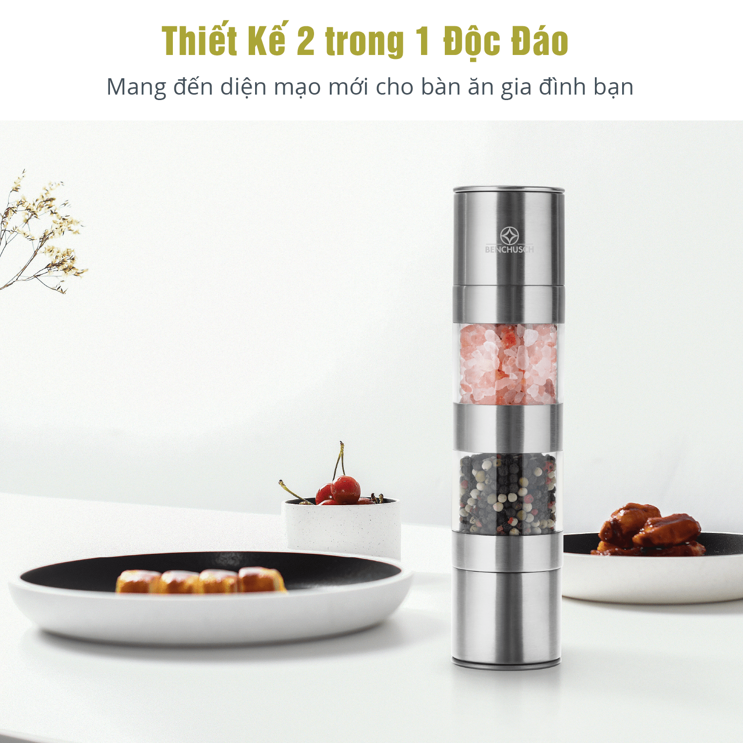 Dụng Cụ Xay Tiêu 2 trong 1 Benchusch
