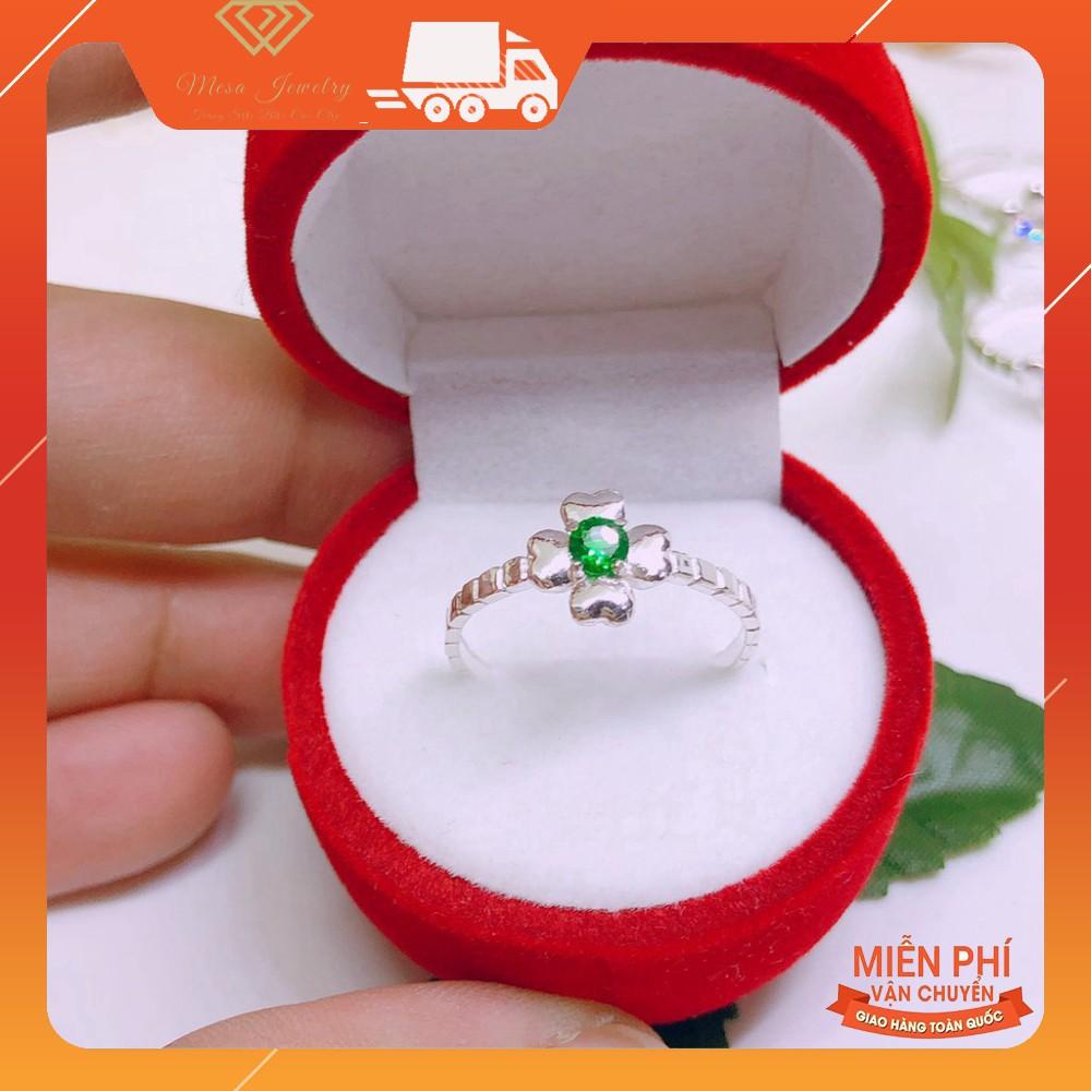 NHẪN NỮ BẠC TA - NHẪN HOA FREE SIZE