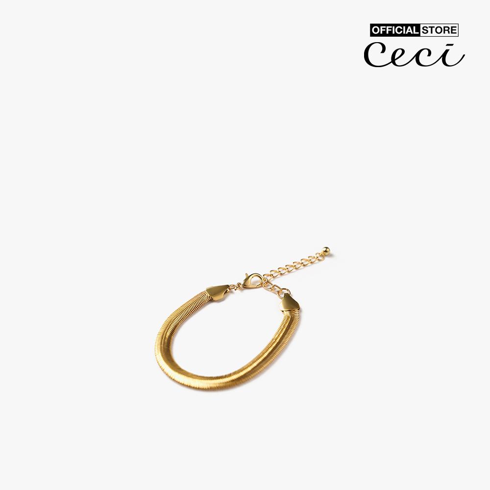 CECI - Vòng tay nữ bản dẹp thanh lịch CC3-01000049-27