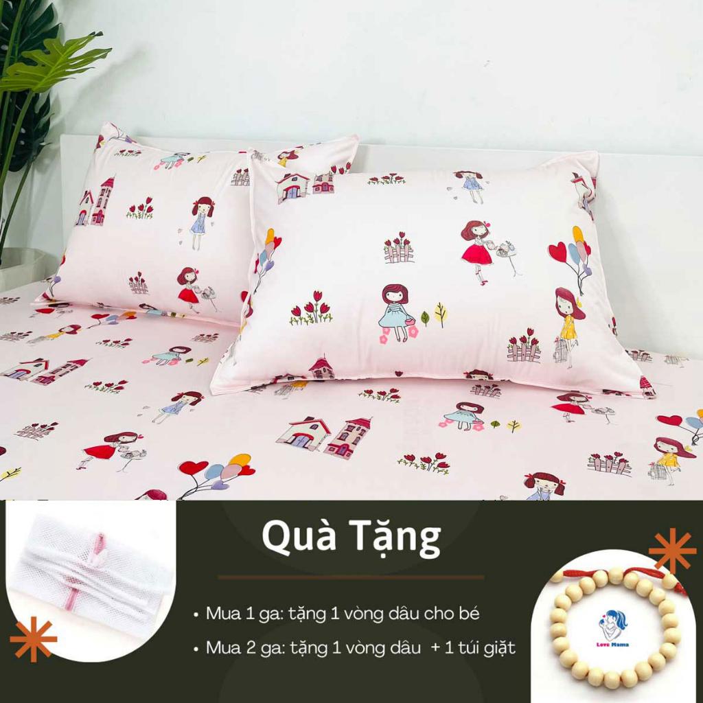 Ga chống thấm Cotton cao cấp búp bê không sột soạt, không nóng bí hơi, mềm mại thoáng mát