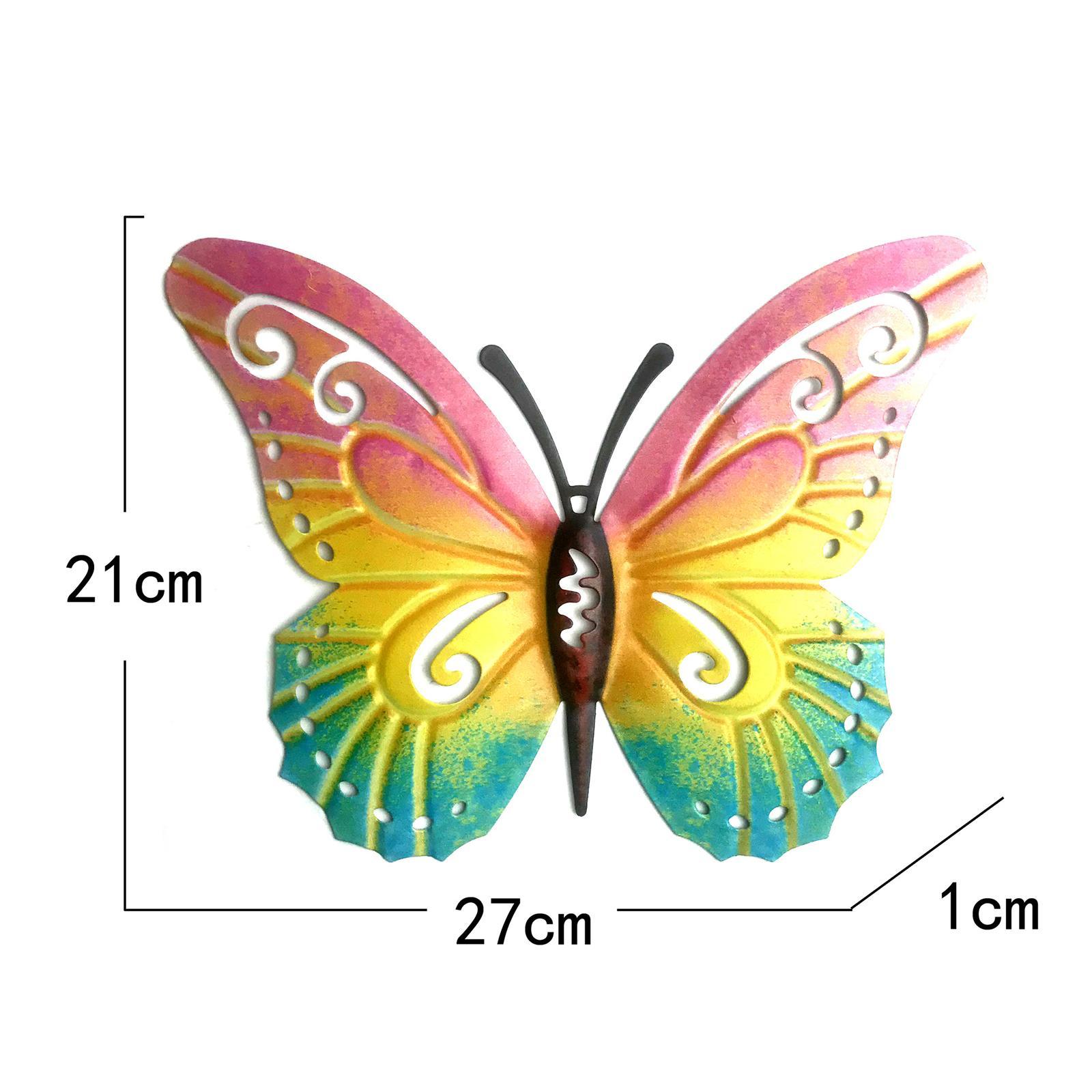 Butterfly Wall Decors Wall Sculptures Figurines for Garden Home Decors