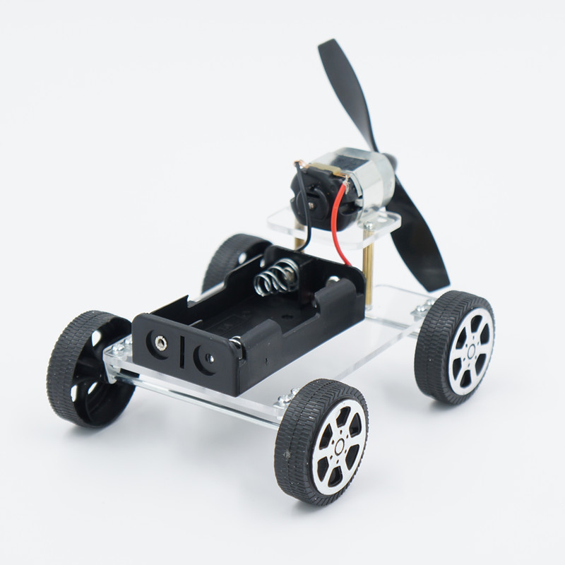 Đồ chơi trẻ em S36 thông minh sáng tạo STEM (STEAM) mô hình lắp ráp xe bốn bánh phản lực 