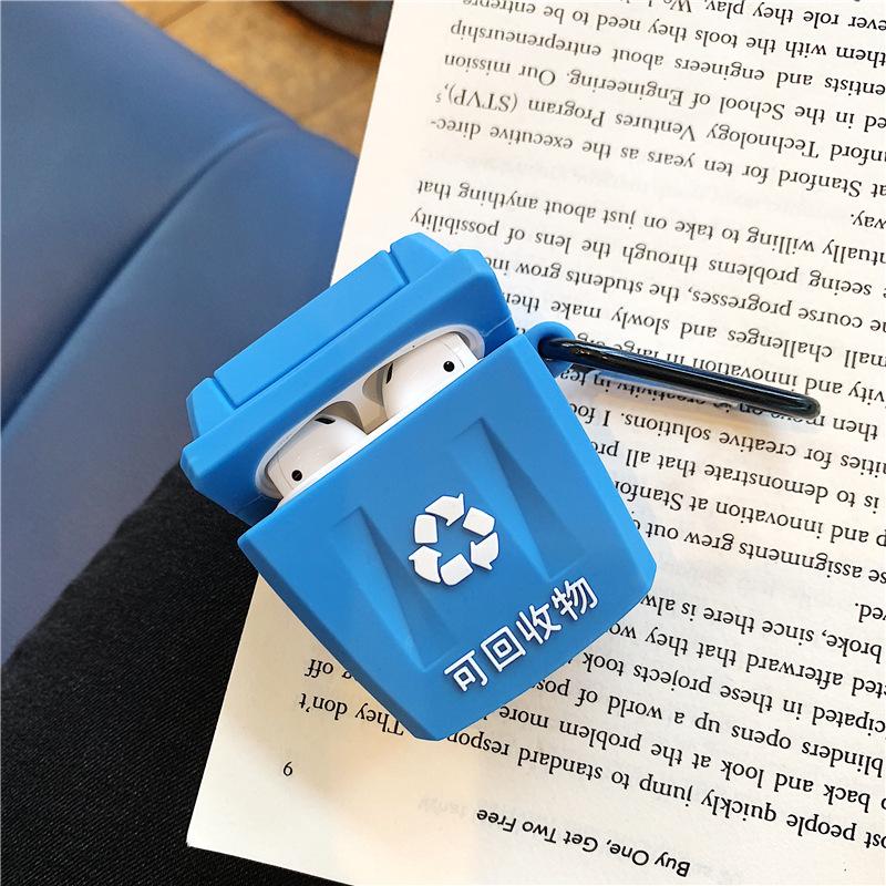 Case silicon cho tai nghe Airpods mẫu Thùng Rác