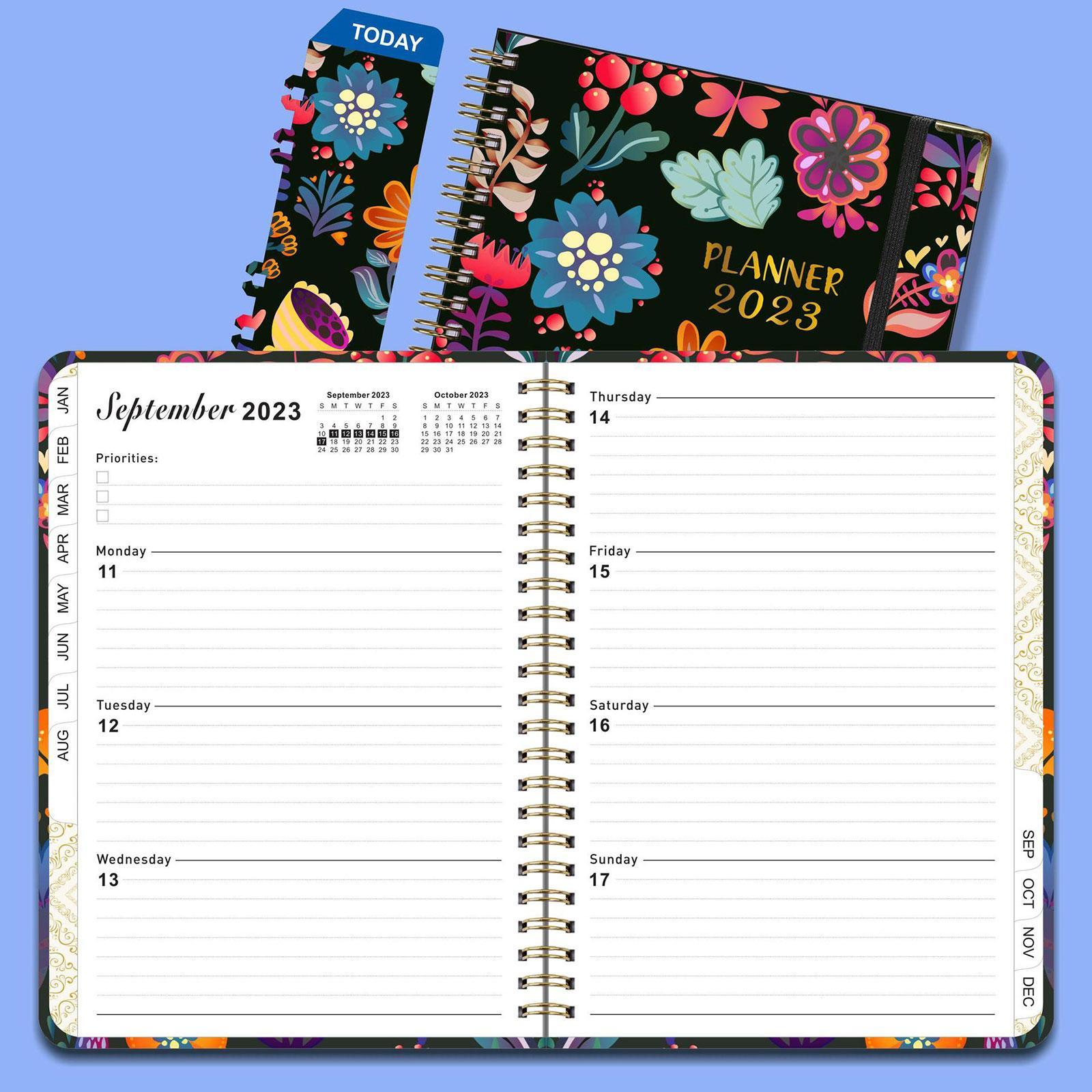 Schedule Planner 71 Page with 2 Bookmarks Agenda 2023 Planner for School