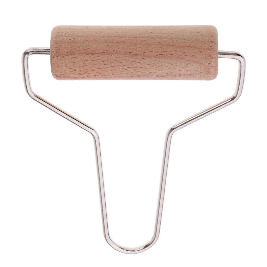 Metal Handle Wooden Roller Polymer Clay Rolling Pin Clay Tools for Ceramists