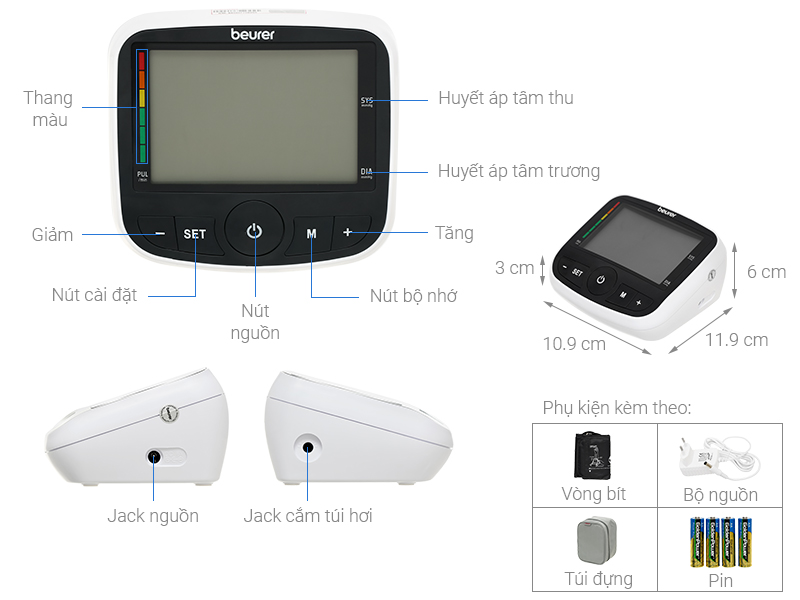 Máy Đo Huyết Áp Bắp Tay Beurer BM40
