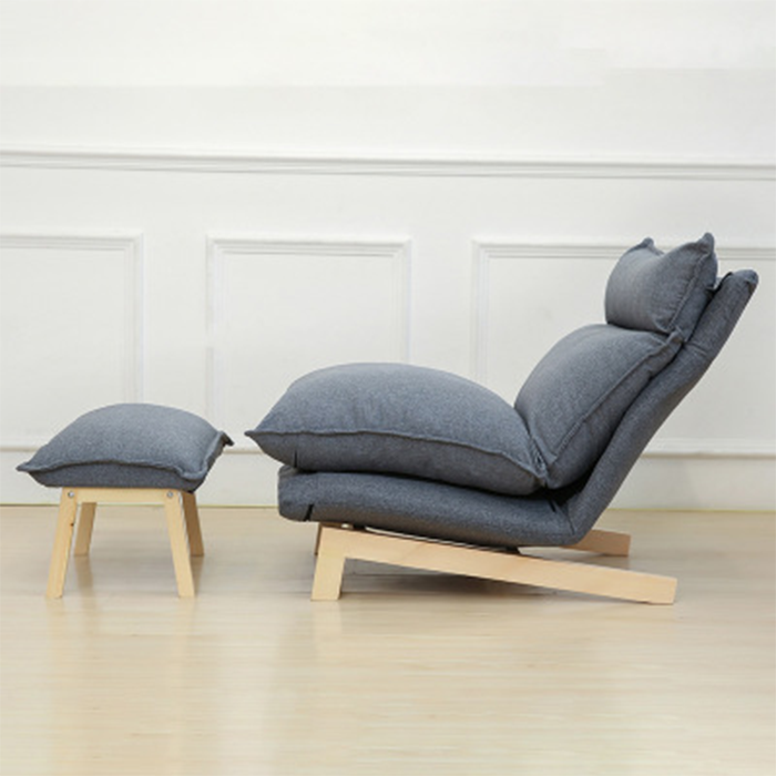 Ghế Sofa thư giãn đa năng tiện ích sang trọng - Ghế Lười thư giãn Cao cấp 100cm kèm đôn để chân tiện lợi bền đẹp GSF006 Giao màu ngãu nhiên