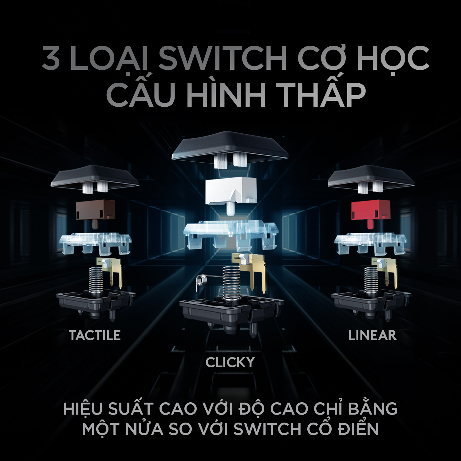 Bàn phím game cơ học không dây Lightspeed Logitech G913 TKL - Không phím số, 3 loại switch cấu hình thấp, Bluetooth/USB, RGB Lightsync - Hàng chính hãng