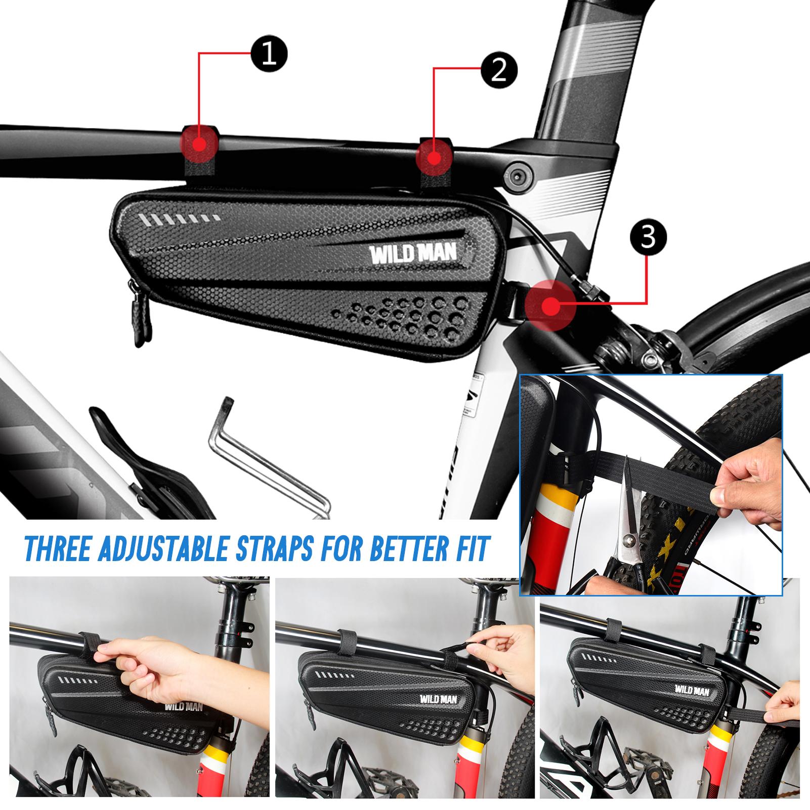 Chiếc túi đựng đồ đi xe đạp 1,2L vỏ cứng, có khả năng chống thấm nước, chống rơi và đủ lớn cho các vật dụng và dụng cụ hàng ngày của bạn.