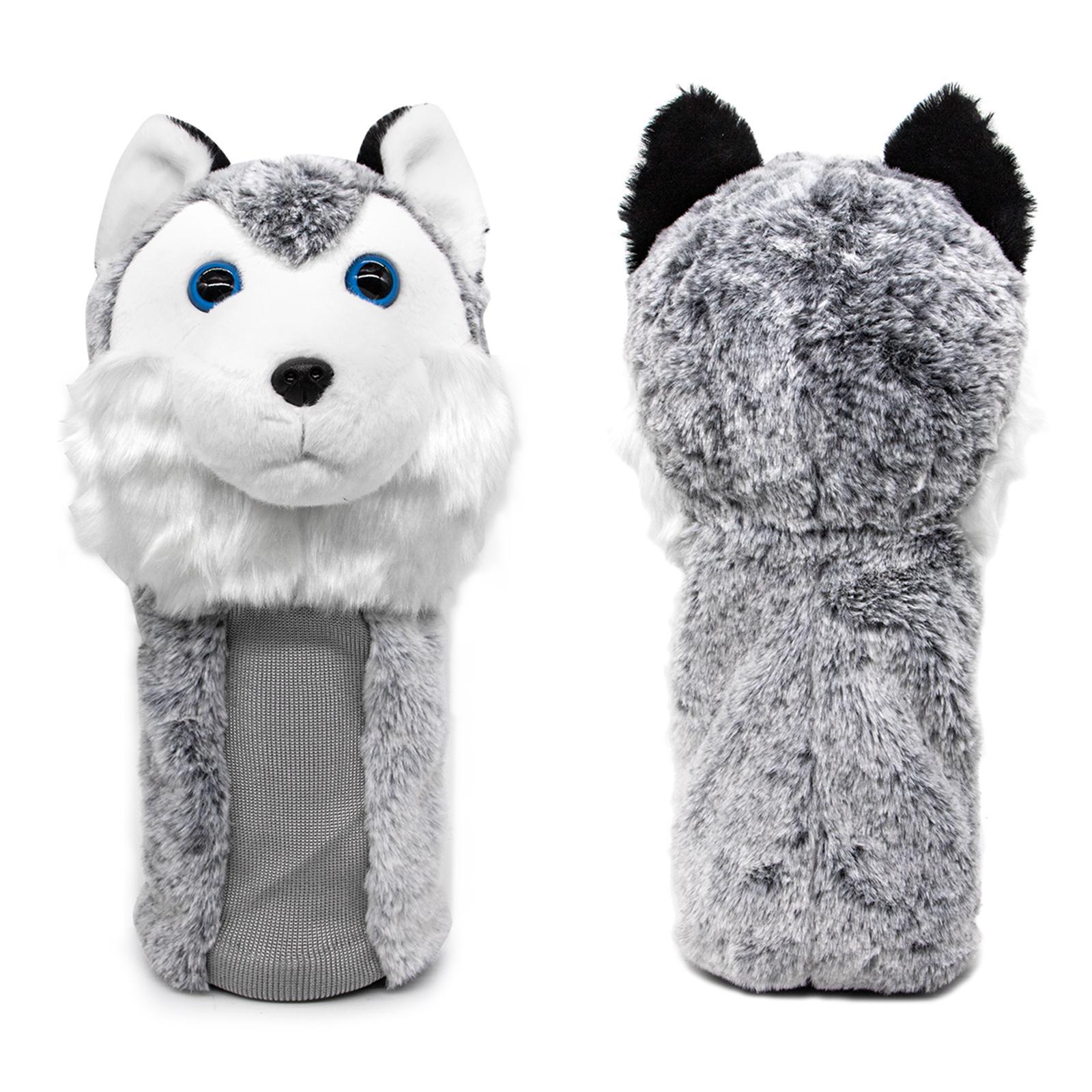 Golf Club Headcover, Wood Head Cover Long Neck Protector for 460cc Driver ,Gray and White