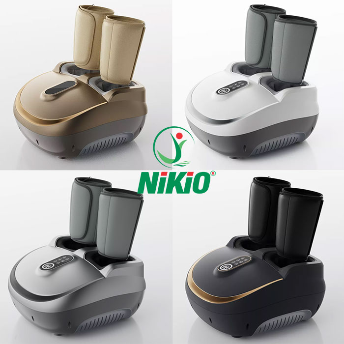 Máy massage chân và bắp chân áp suất khí Nikio NK-187 - Hỗ trợ điều trị suy giãn tĩnh mạch, đau nhức chân và lòng bàn chân