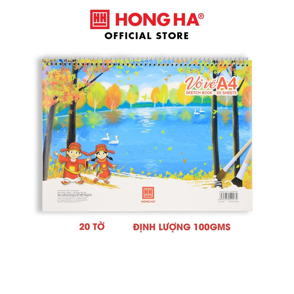 Vở Vẽ Lò Xo A4 Trạng Nguyên Hồng Hà 20 tờ - 4927