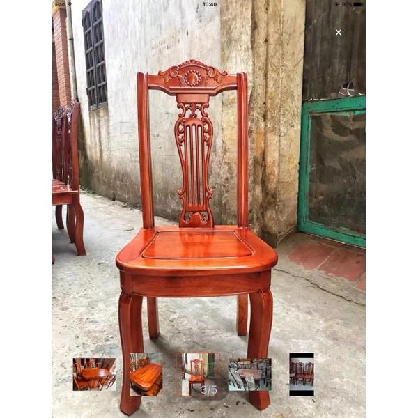 Bộ bàn ghế phòng ăn gỗ xoan đào