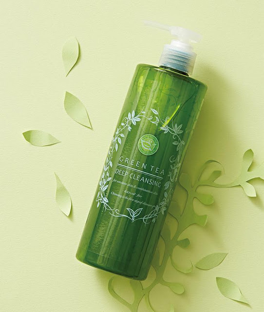 Gel Tẩy Trang Trà Xanh Nhật Bản Santa Marché Green Tea Deep Cleansing 400ml, Làm Sạch Sâu Bụi Bẩn,Tẩy Tế Bào Chết Trên Da, Loại Bỏ Đốm Nâu, Làm Sáng Da, Chiết Xuất Thực Vật Dưỡng Ẩm Da, Ngăn Lão Hóa