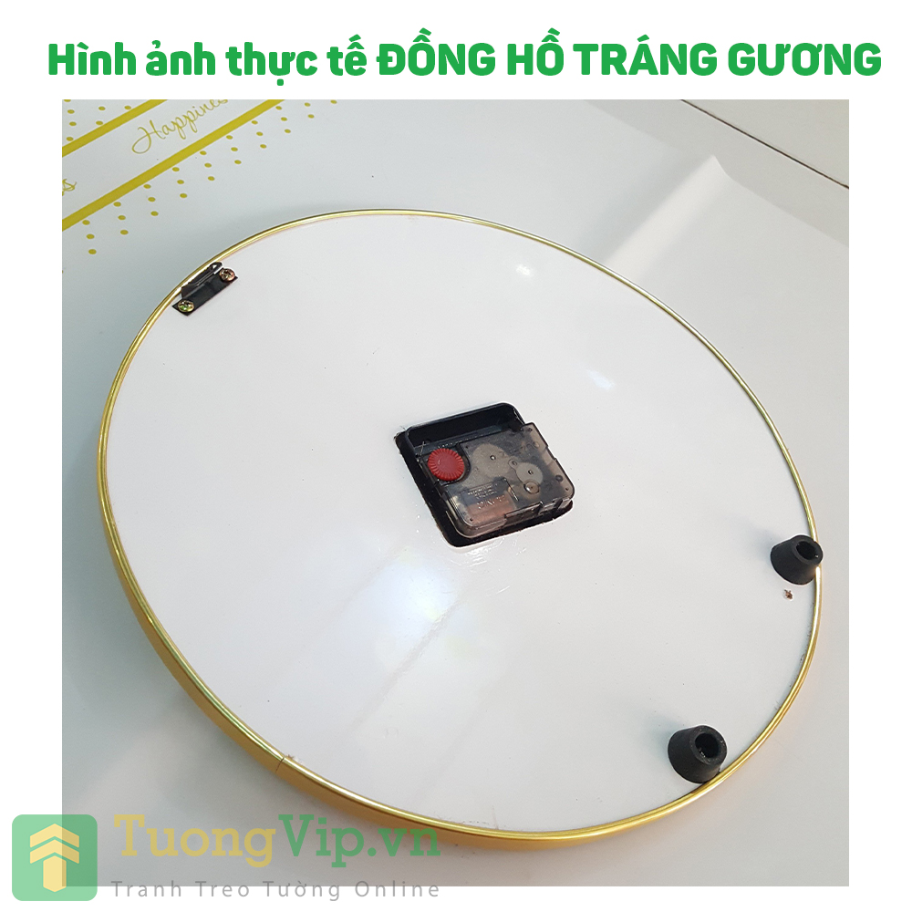 Đồng Hồ Treo Tường Tráng Gương Phong Cách Hiện Đại