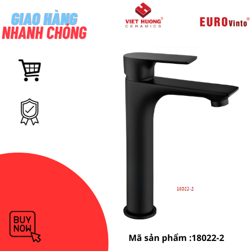 VÒI LAVABO ĐỒNG THAU NÓNG LẠNH EUROVINTO CAO CẤP MÃ 18022-2