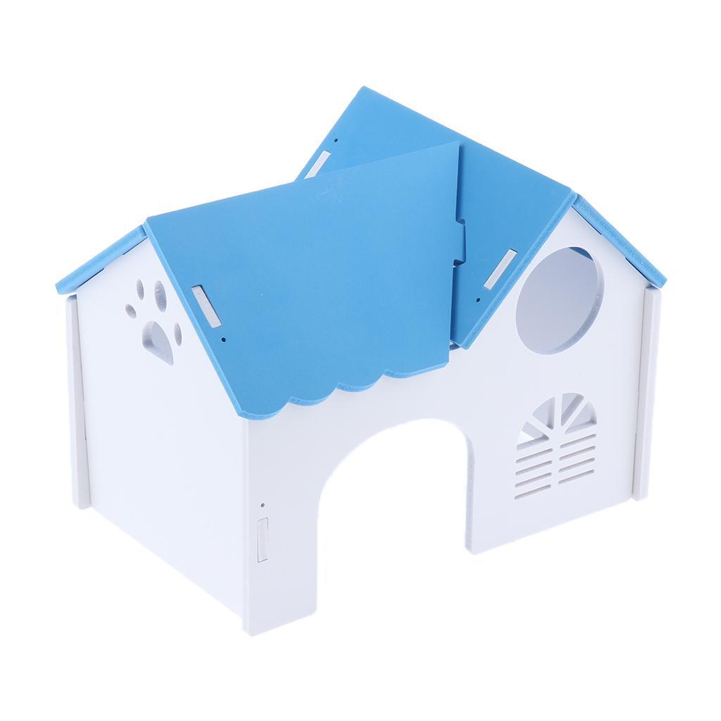 1 Pc Hamster Hedgehog Guinea Pig Wooden Villa Small Animals Wood House