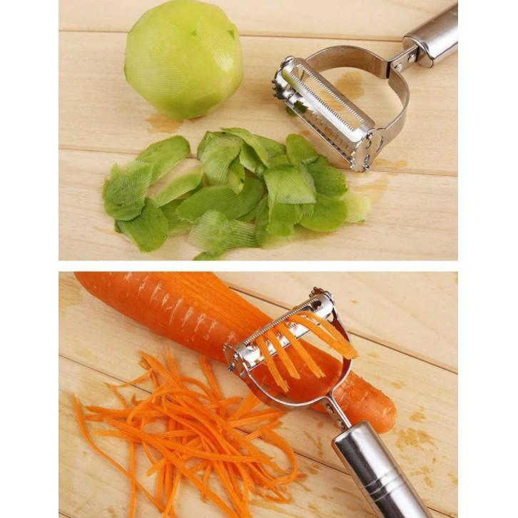 Nạo củ quả inox đa năng 3 trong 1