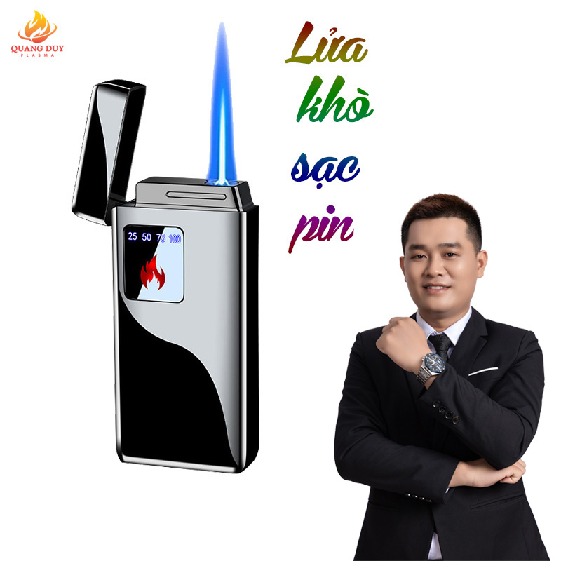 Bật lửa khò đẹp, hột quẹt khò cảm ứng độc lạ sang trọng