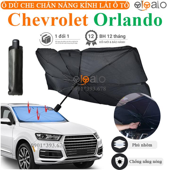 Ô dù che chắn nắng kính lái xe Chevrolet Orlando vải dù tráng nhôm cao cấp ODCKL