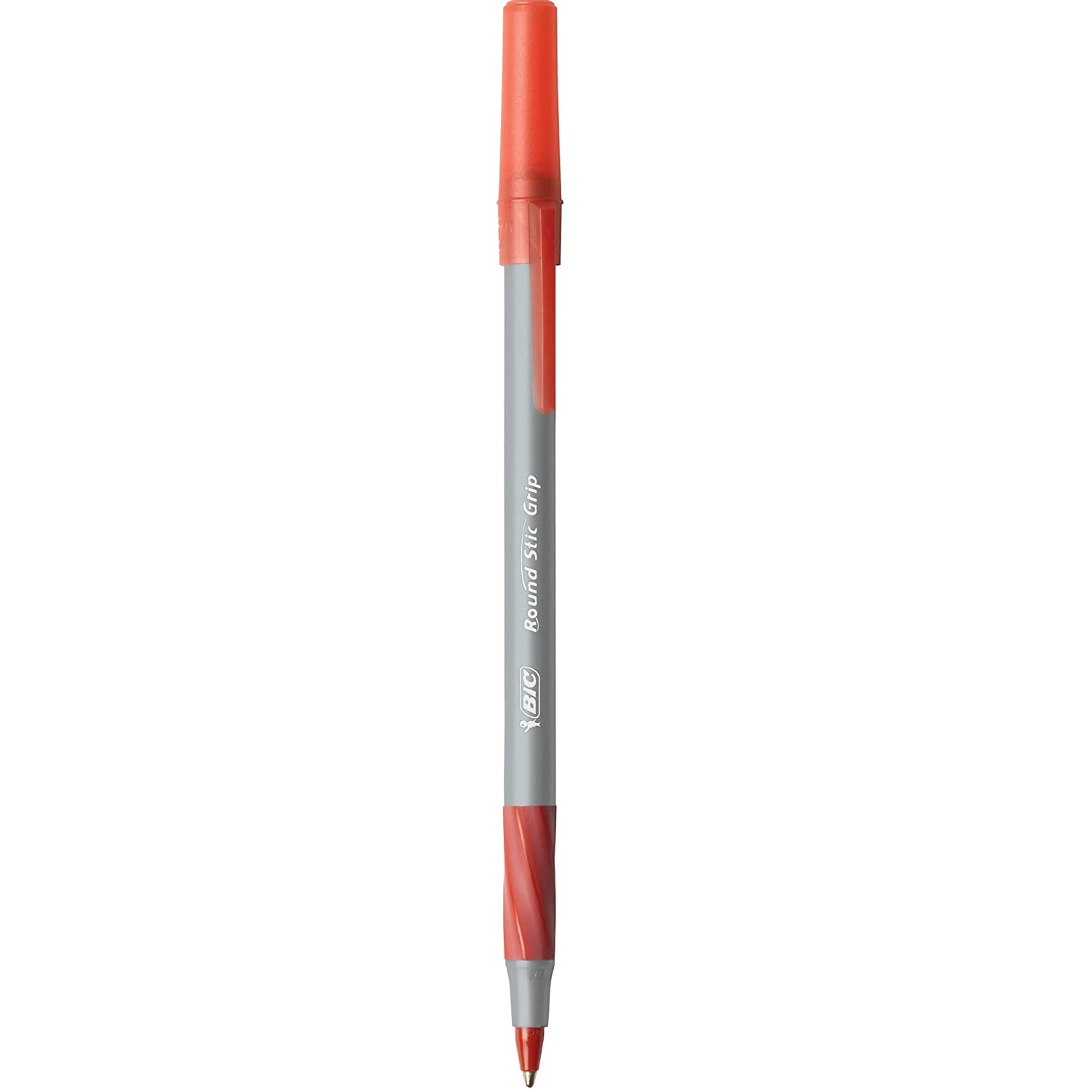 Bút bi cực êm nét đậm BIC Round Stic Grip Xtra Comfort Ballpoint Pen, Cỡ ngòi 1.2mm, 1 cây màu xanh dương, đen hoặc đỏ