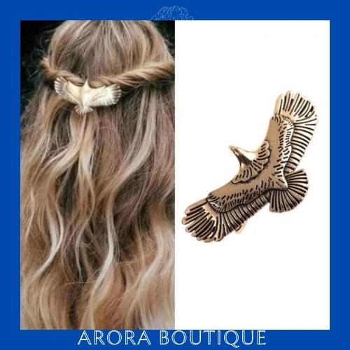 Kẹp tóc con đại vàng - Phụ kiện tóc hình con đại bàng- Arora boutique