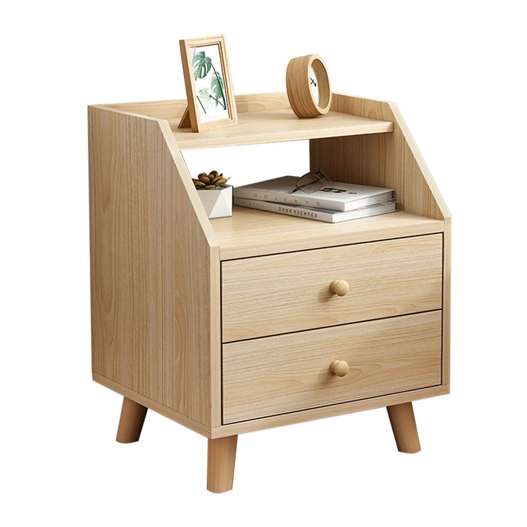 Kệ gỗ đầu giường hiện đại SMLIFE Northgate | Gỗ MDF dày 17mm chống ẩm | D40xR35xC55cm