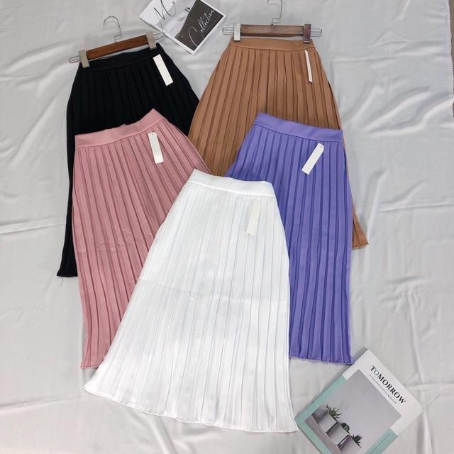 Chân váy xếp ly ulzzang