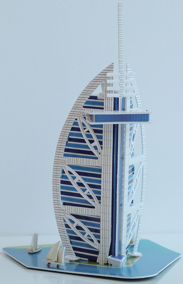 Big World Xếp Hình 3D_Tháp Burj Al Arab Dubai