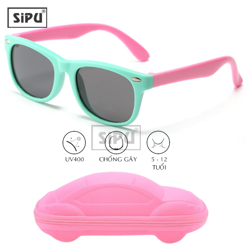 Mắt Kính Trẻ Em SiPU Chính Hãng MK02 Cao Cấp Chống UV400 + Chống gãy Cho Bé Trai Bé Gái