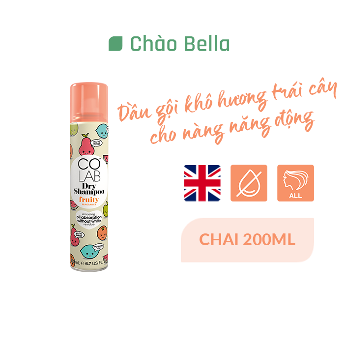 Dầu gội khô Colab Dry Shampoo 200ml