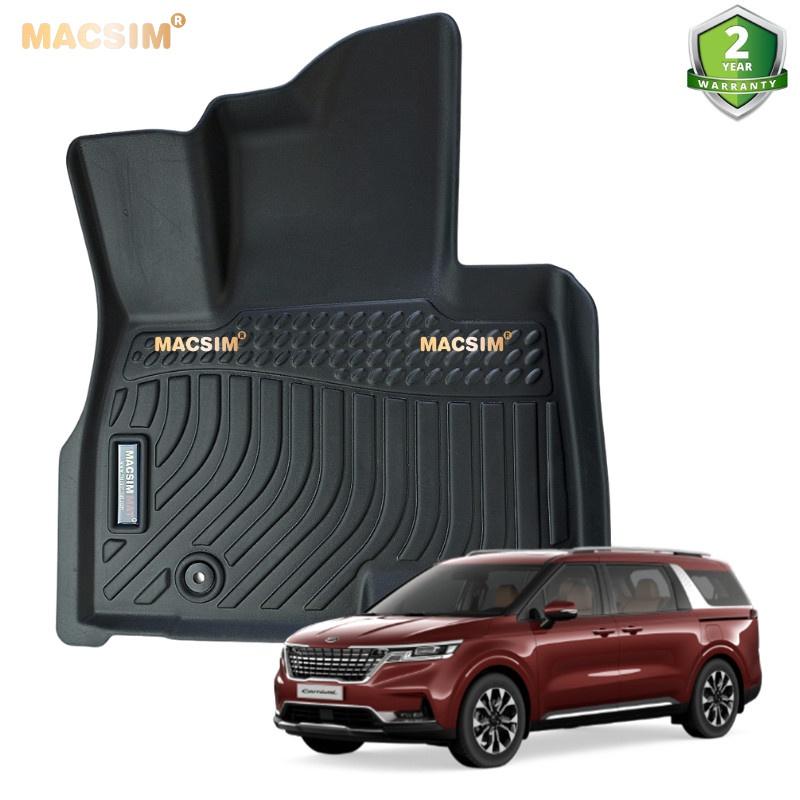 Thảm lót sàn Macsim TPE cho xe Kia Carnival 2022 nhãn hiệu Macsim- 3 hàng ghế