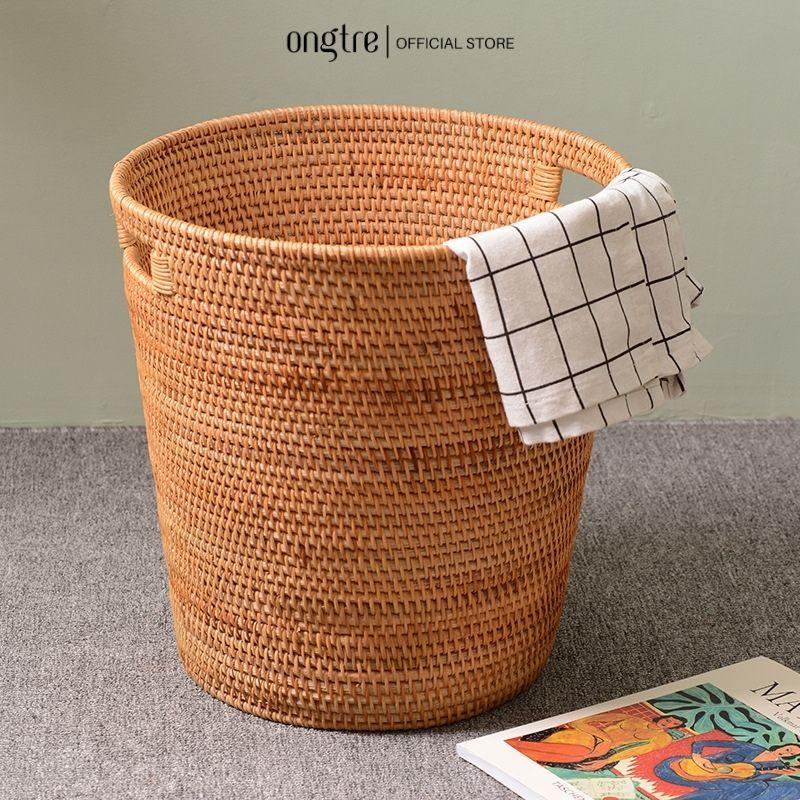 Giỏ mây guột ONGTRE đựng đồ dùng,quần áo, decor cho gia đình, Khách sạn, Resost