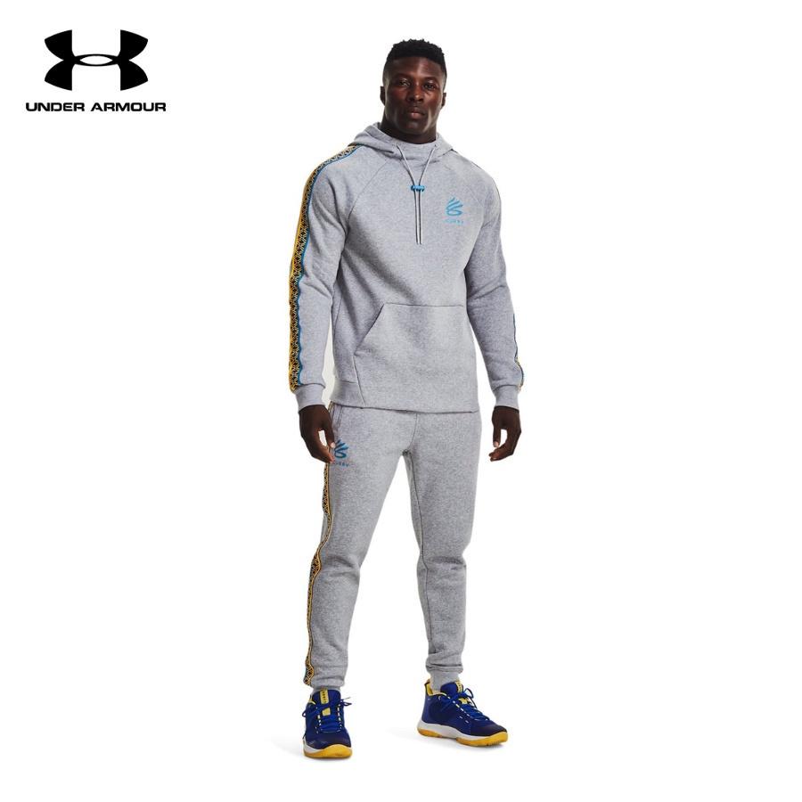 Áo hoodie bóng rổ tay dài có nón nam Under Armour Curry Fleece - 1366626-011