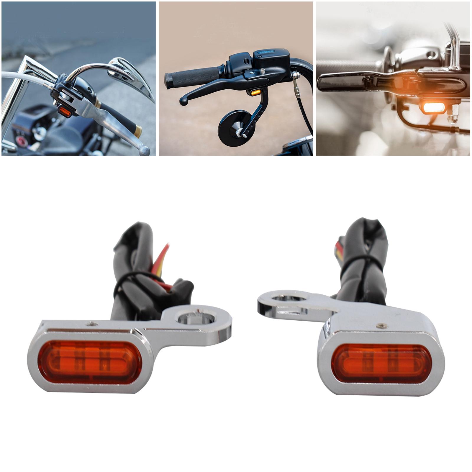 Motorcycle Front LED Mini Turn Signal Indicator Running Light Blinker Fit for Harley Softails  Sportsters,Good Replacement for Old or Broken One